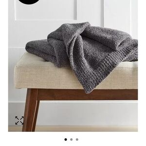 Hotel Collection Luxe Knit Throw in Gray